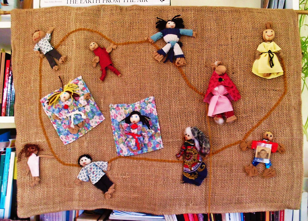 Arpillera from workshop facilitated by Roberta Bacic and Marlene Milner for Lighthouse and Community Dialogue Men's Photography Group, (Photo: Eva Gonzalez).